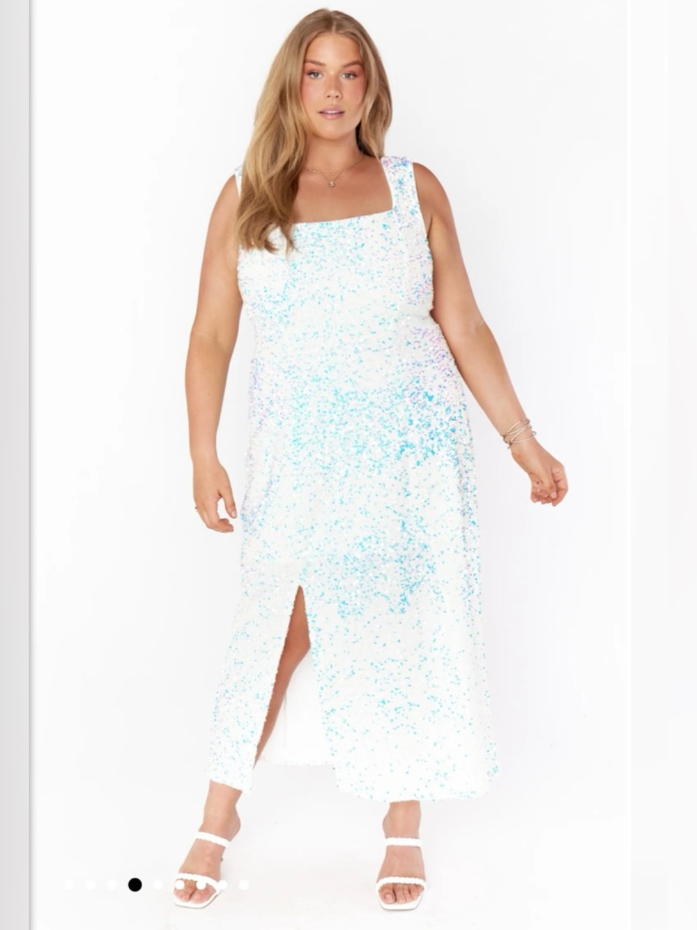 Show Me Your Mumu | Eden Dress White Sequin